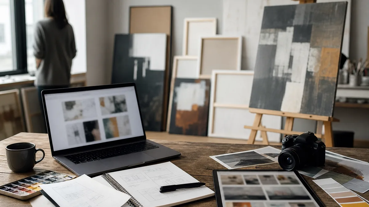 Site internet pour artiste peintre : méthode 2026